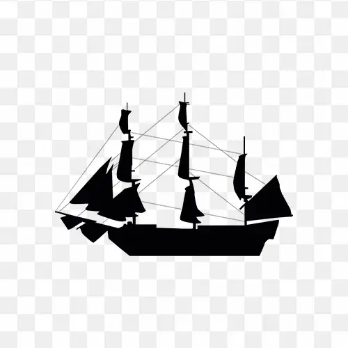 free png boat clipart black